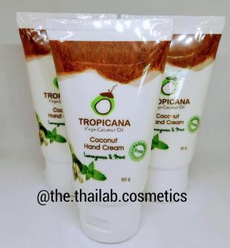 Тайский Кокосовый Крем для Рук Лемонграсс и Мята 50 г Tropicana Oil Hand Cream